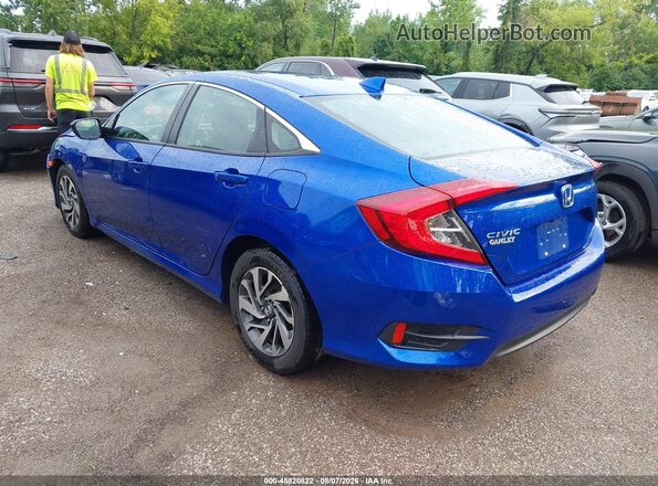 2HGFC2F75JH602148 2018 HONDA CIVIC Blue Tył lewy