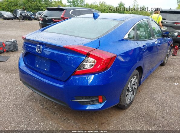 2HGFC2F75JH602148 2018 HONDA CIVIC Blue Tył prawy