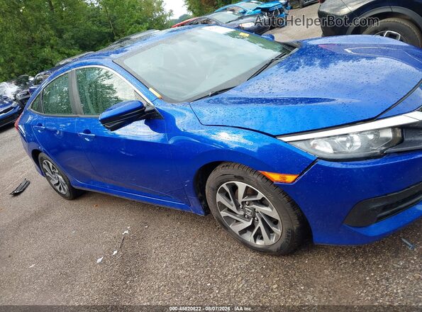 2HGFC2F75JH602148 2018 HONDA CIVIC Blue Widok wnętrza z tyłu