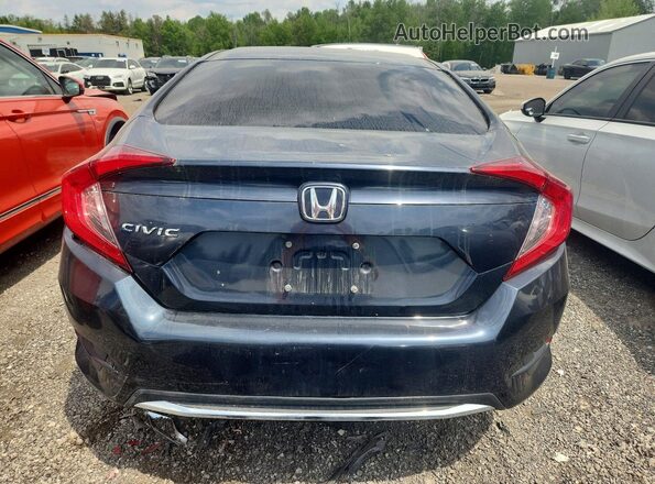 2HGFC2F75KH043556 2019 HONDA CIVIC Blue Widok z tyłu