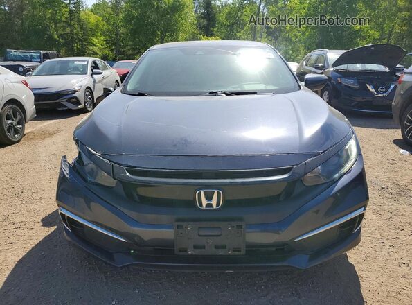 2HGFC2F75KH043556 2019 HONDA CIVIC Blue Widok z przodu