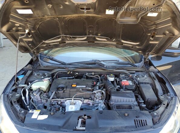 2HGFC2F76GH504559 2016 HONDA CIVIC Black Вид задньої частини салону