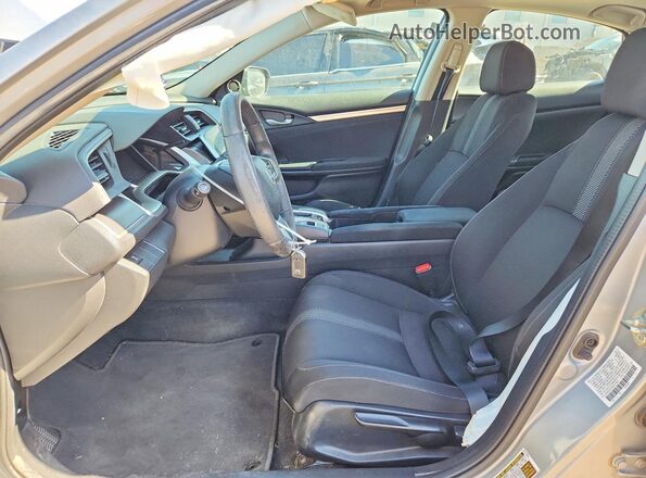 2HGFC2F76GH570657 2016 HONDA CIVIC Silver Вид салону спереду
