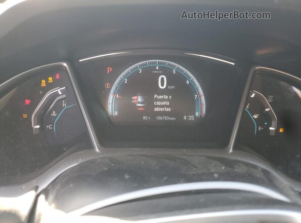 2HGFC2F76GH572716 2016 HONDA CIVIC Silver Vista del cuadro de instrumentos