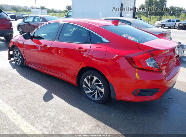 2HGFC2F76HH518897 2017 HONDA CIVIC Red Trasero izquierdo