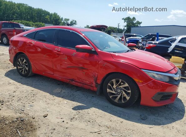 2HGFC2F76HH521735 2017 HONDA CIVIC Red Передня права чверть