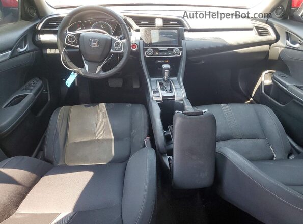 2HGFC2F76HH521735 2017 HONDA CIVIC Red Вид панелі приладів