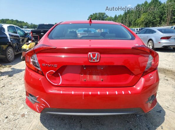 2HGFC2F76HH521735 2017 HONDA CIVIC Red Вид ззаду