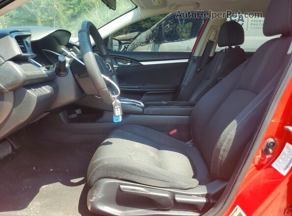2HGFC2F76HH521735 2017 HONDA CIVIC Red Вид салону спереду