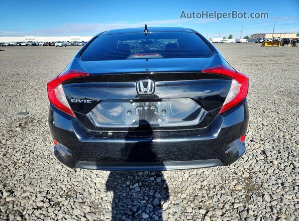 2HGFC2F76JH504245 2018 HONDA CIVIC Black უკანა ხედი