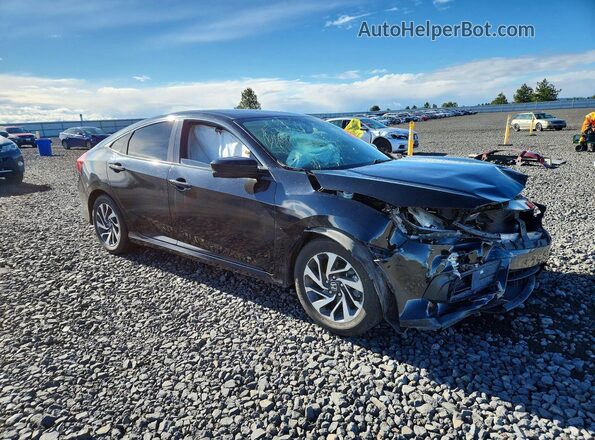 2HGFC2F76JH504245 2018 HONDA CIVIC Black წინა მარჯვენა