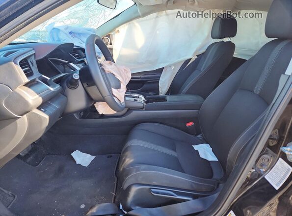 2HGFC2F76JH504245 2018 HONDA CIVIC Black წინა სალონის ხედი