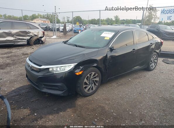 2HGFC2F76JH511082 2018 HONDA CIVIC Black წინა მარცხენა ხედი სამი მეოთხედიდან
