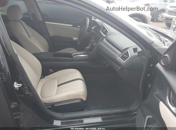2HGFC2F76JH511082 2018 HONDA CIVIC Black წინა სალონის ხედი