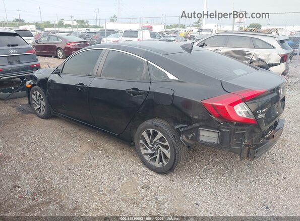 2HGFC2F76JH511082 2018 HONDA CIVIC Black უკანა მარცხენა