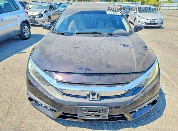 2HGFC2F76JH536337 2018 HONDA CIVIC Black Դիմացի տեսք