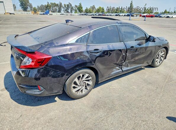 2HGFC2F76JH536337 2018 HONDA CIVIC Black Հետևի աջ