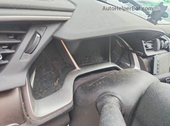 2HGFC2F76KH004667 2019 HONDA CIVIC White ხელსაწყოთა პანელის ხედი