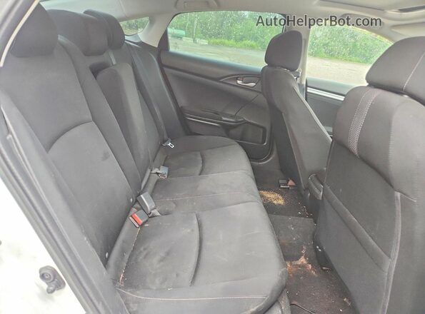 2HGFC2F76KH004667 2019 HONDA CIVIC White უკანა სავარძლების ხედი