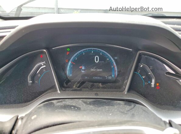 2HGFC2F77GH001798 2016 HONDA CIVIC White Vista del cuadro de instrumentos