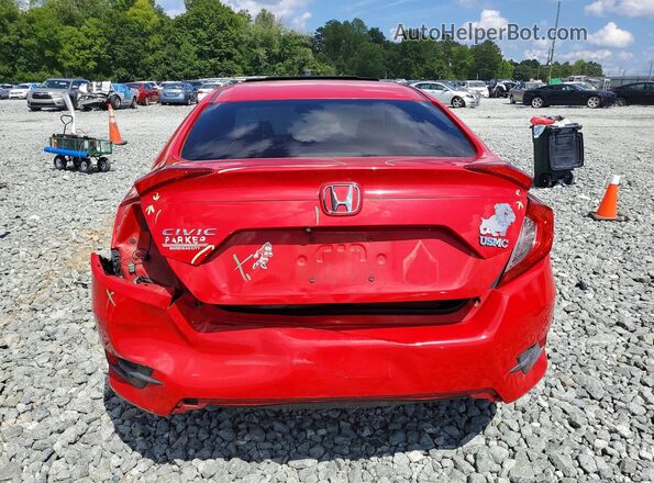 2HGFC2F77GH512797 2016 HONDA CIVIC Red Rear view