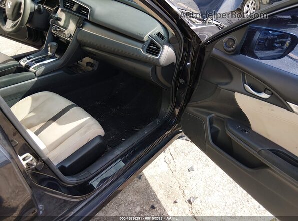 2HGFC2F77GH517501 2016 HONDA CIVIC Black Widok wnętrza z przodu