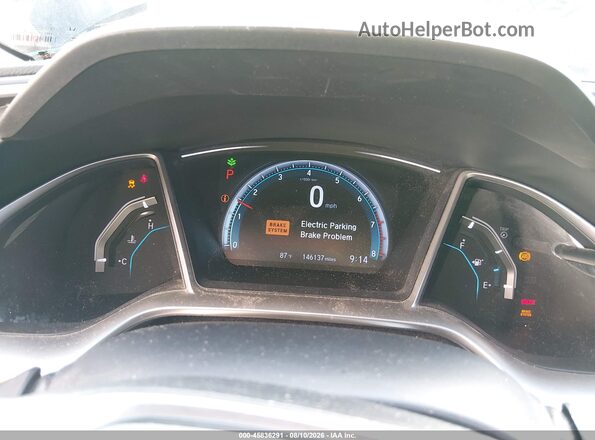 2HGFC2F77GH517501 2016 HONDA CIVIC Black Widok tylnych siedzeń