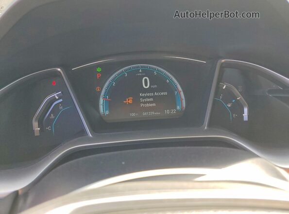 2HGFC2F77GH561384 2016 HONDA CIVIC Gray ხელსაწყოთა პანელის ხედი
