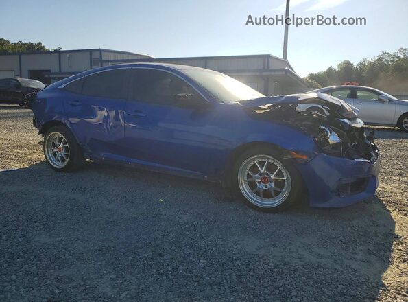2HGFC2F77HH525387 2017 HONDA CIVIC Blue Przód prawy