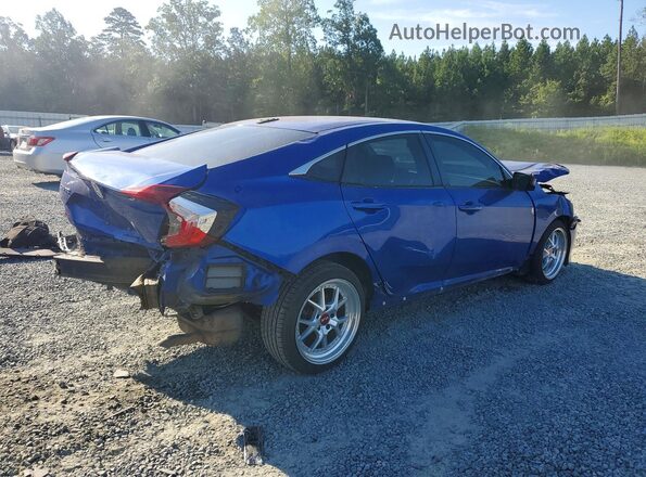 2HGFC2F77HH525387 2017 HONDA CIVIC Blue Tył prawy