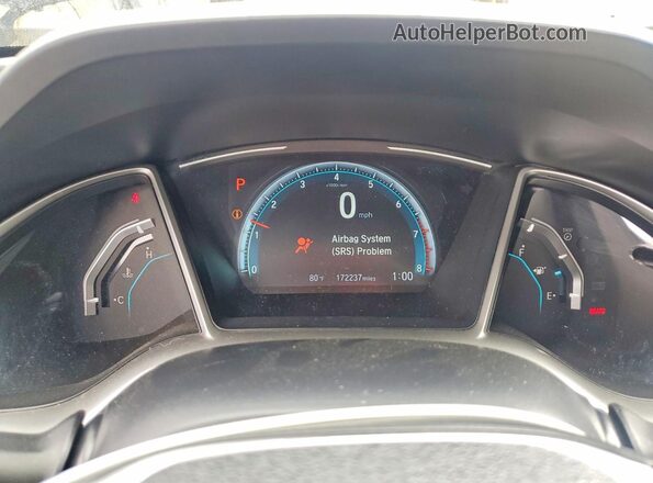 2HGFC2F77HH525387 2017 HONDA CIVIC Blue Widok zestawu wskaźników