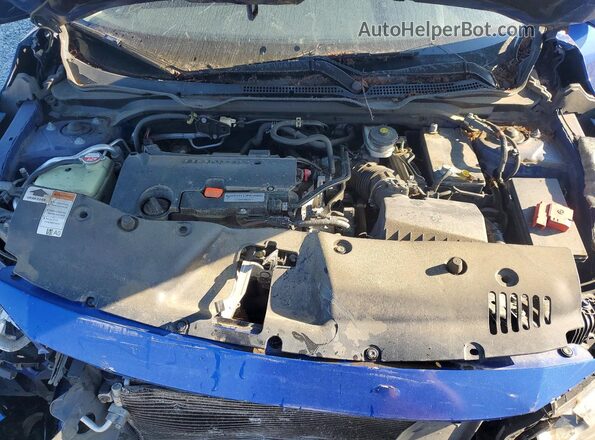 2HGFC2F77HH525387 2017 HONDA CIVIC Blue Widok wnętrza z tyłu
