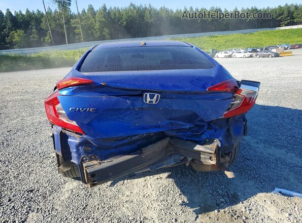 2HGFC2F77HH525387 2017 HONDA CIVIC Blue Widok z tyłu