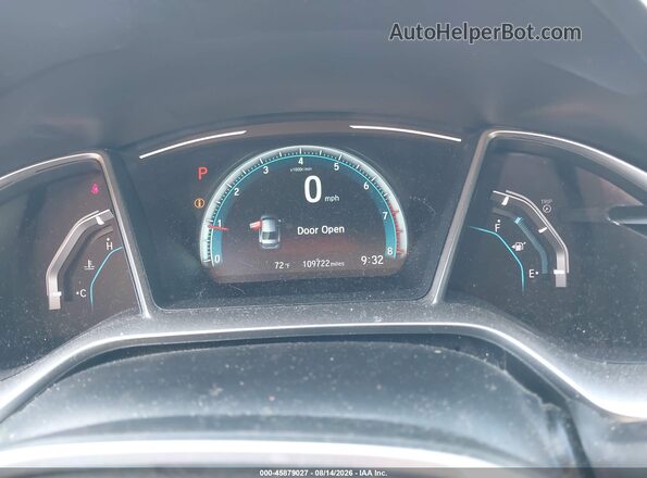 2HGFC2F77HH541315 2017 HONDA CIVIC Blue Вид задніх сидінь