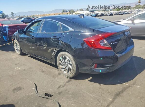 2HGFC2F77HH562309 2017 HONDA CIVIC Black Rear left