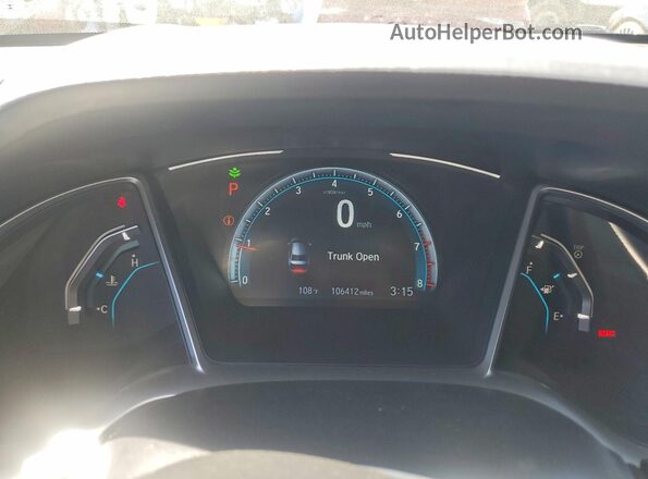 2HGFC2F77HH562309 2017 HONDA CIVIC Black Instrument cluster view