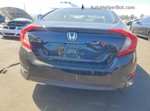 2HGFC2F77HH562309 2017 HONDA CIVIC Black Rear view