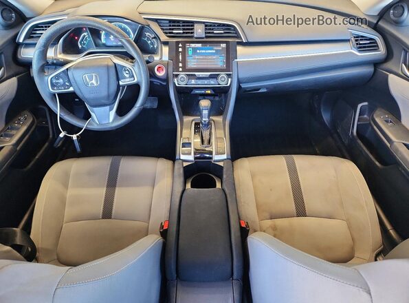2HGFC2F77HH567350 2017 HONDA CIVIC Gray Dashboard view