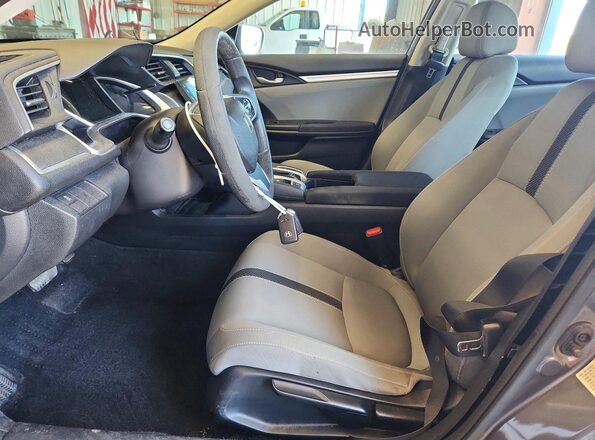 2HGFC2F77HH567350 2017 HONDA CIVIC Gray Front interior view
