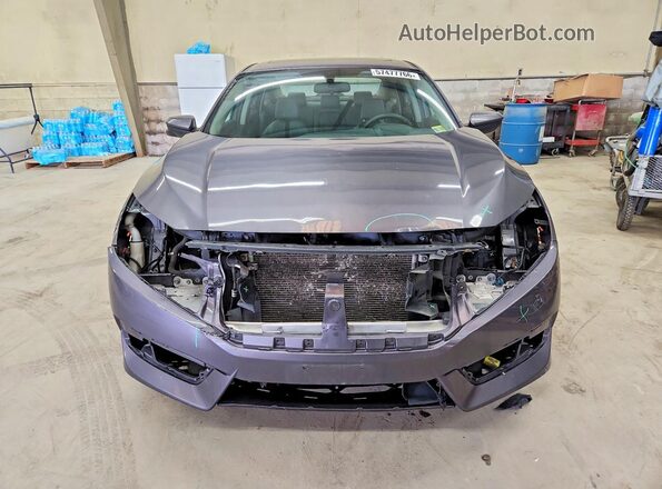 2HGFC2F77JH513083 2018 HONDA CIVIC Gray Դիմացի տեսք