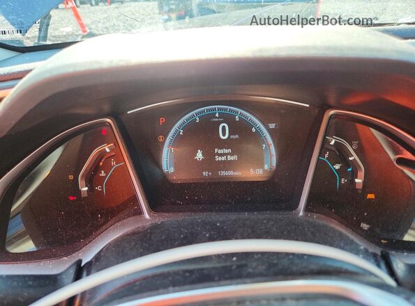 2HGFC2F77JH540669 2018 HONDA CIVIC Gray Սարքավորումների վահանակի տեսք