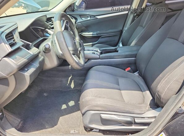 2HGFC2F77JH581965 2018 HONDA CIVIC Black Вид салону спереду