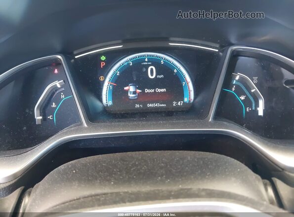 2HGFC2F77KH006170 2019 HONDA CIVIC Белый Вид задних сидений