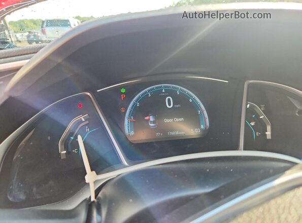 2HGFC2F78GH561510 2016 HONDA CIVIC Красный Вид щитка приборов