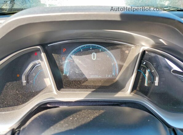 2HGFC2F78JH510936 2018 HONDA CIVIC Black Widok zestawu wskaźników