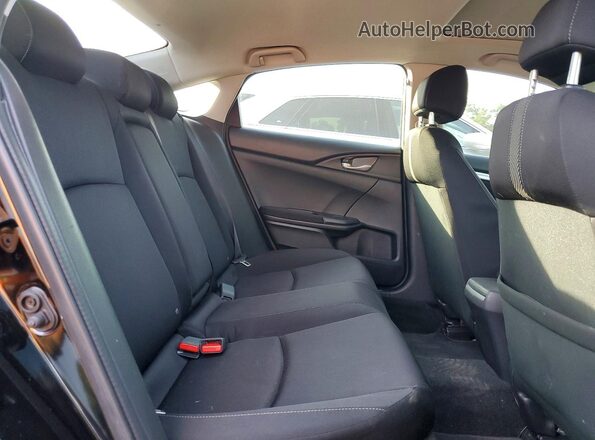 2HGFC2F78JH510936 2018 HONDA CIVIC Black Widok tylnych siedzeń