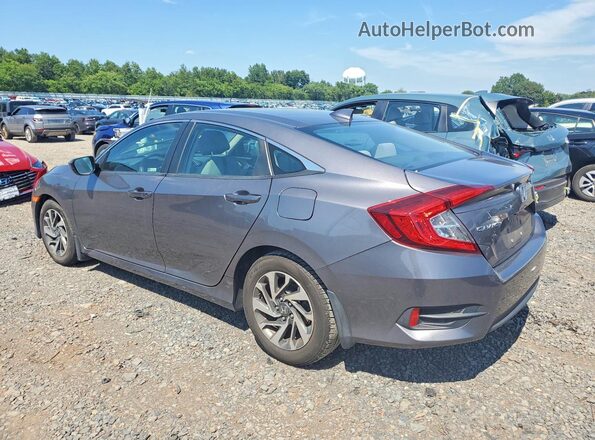 2HGFC2F78JH599505 2018 HONDA CIVIC Gray Trasero izquierdo