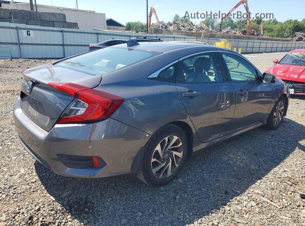 2HGFC2F78JH599505 2018 HONDA CIVIC Gray Trasero derecho