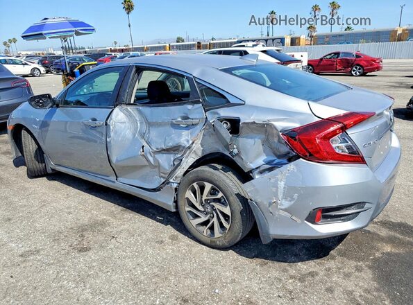 2HGFC2F79HH550131 2017 HONDA CIVIC Gray Trasero izquierdo