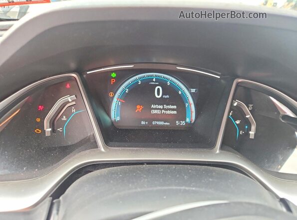 2HGFC2F79HH563431 2017 HONDA CIVIC Black Widok zestawu wskaźników